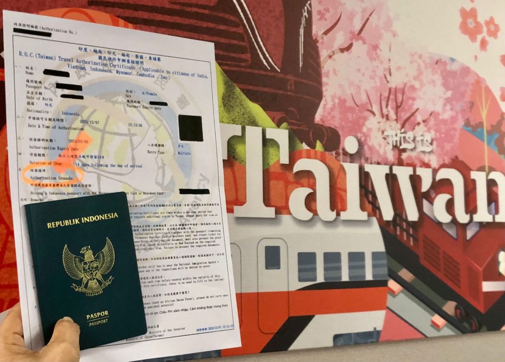 Taiwan bebas Visa untuk WNI